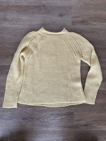 Pull jaune poussin tricoté main 🐥