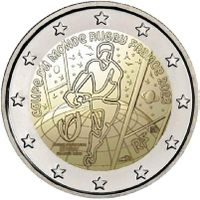 France - 2 Euro (Rugby World Cup 2023) 2023 UNC
