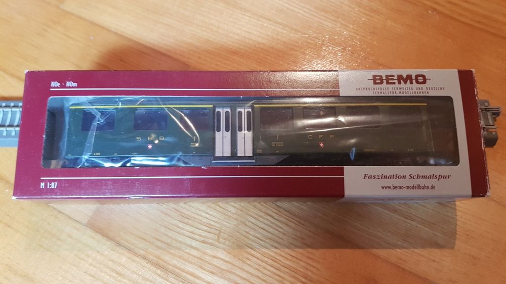 Wagon Bemo 3283 113 Mitteleinstiegswagen 1/2 Klasse AB1513 - H0m - Ep. IV