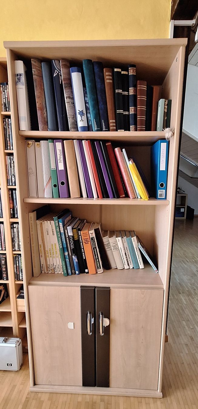 Regale: Bücherregal mit Türen hellbeige – Gebraucht aus Hauptwil von Markuseli