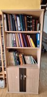 Bücherregal mit Türen hellbeige