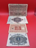 20, 2 und 1 Mark Darlehensschein 1918, 20 Mark 1914