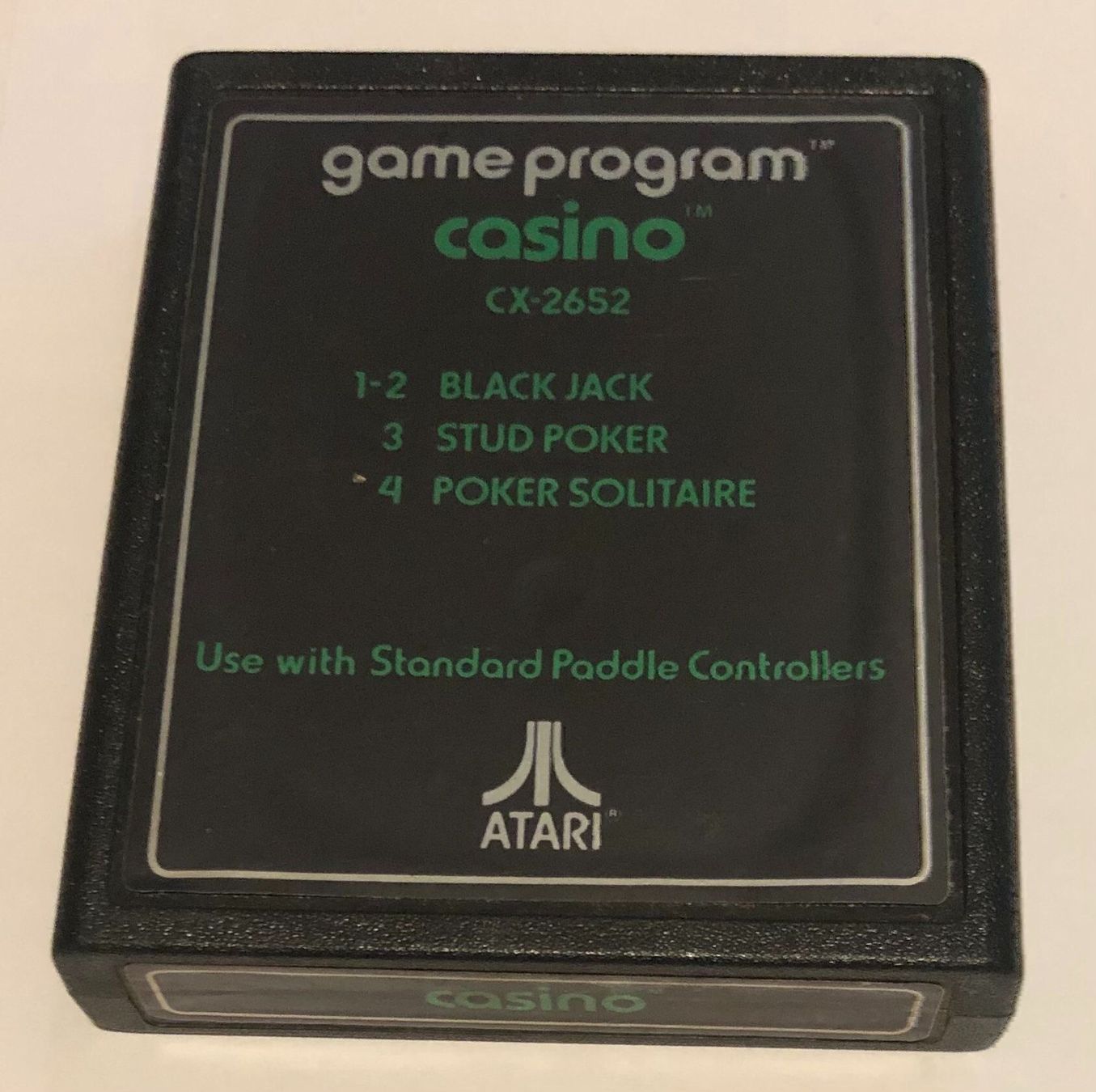 Atari Spiele: Casino für Atari 2600 – Gebraucht aus Kestenholz von Matti_10