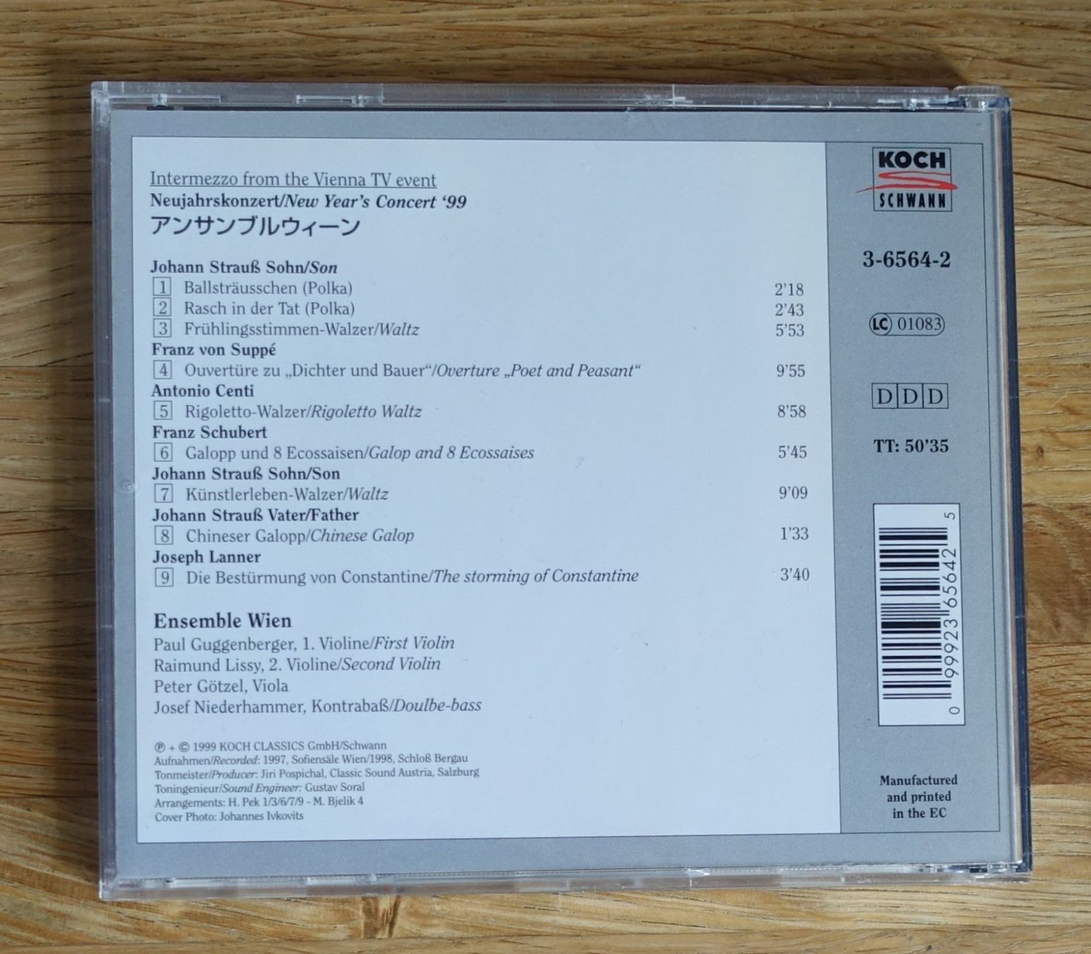 CD: Ensemble Wien - Neujahrskonzert '99 - F33 – Usato da Sessa venduto da fraenklishop 1