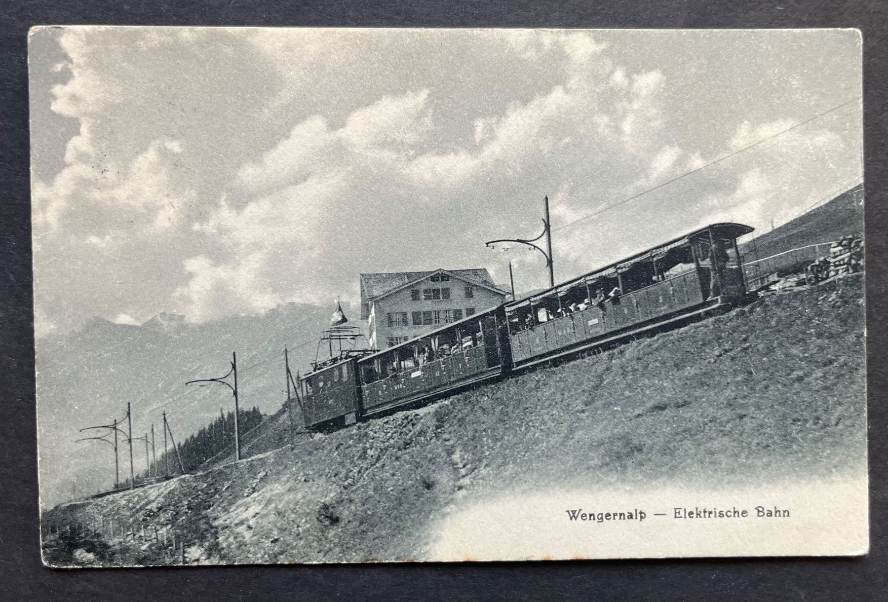 Cartoline postali: Wengernalp - Elektrische Bahn, ca. 1950 – Usato da Ostermundigen venduto da DaxKarten-75