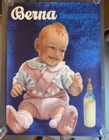 Affiche publicitaire vintage Berna, enfant