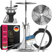 M. Rosenfeld Shisha – Edelstahl Komplettset 67 cm – Steel On