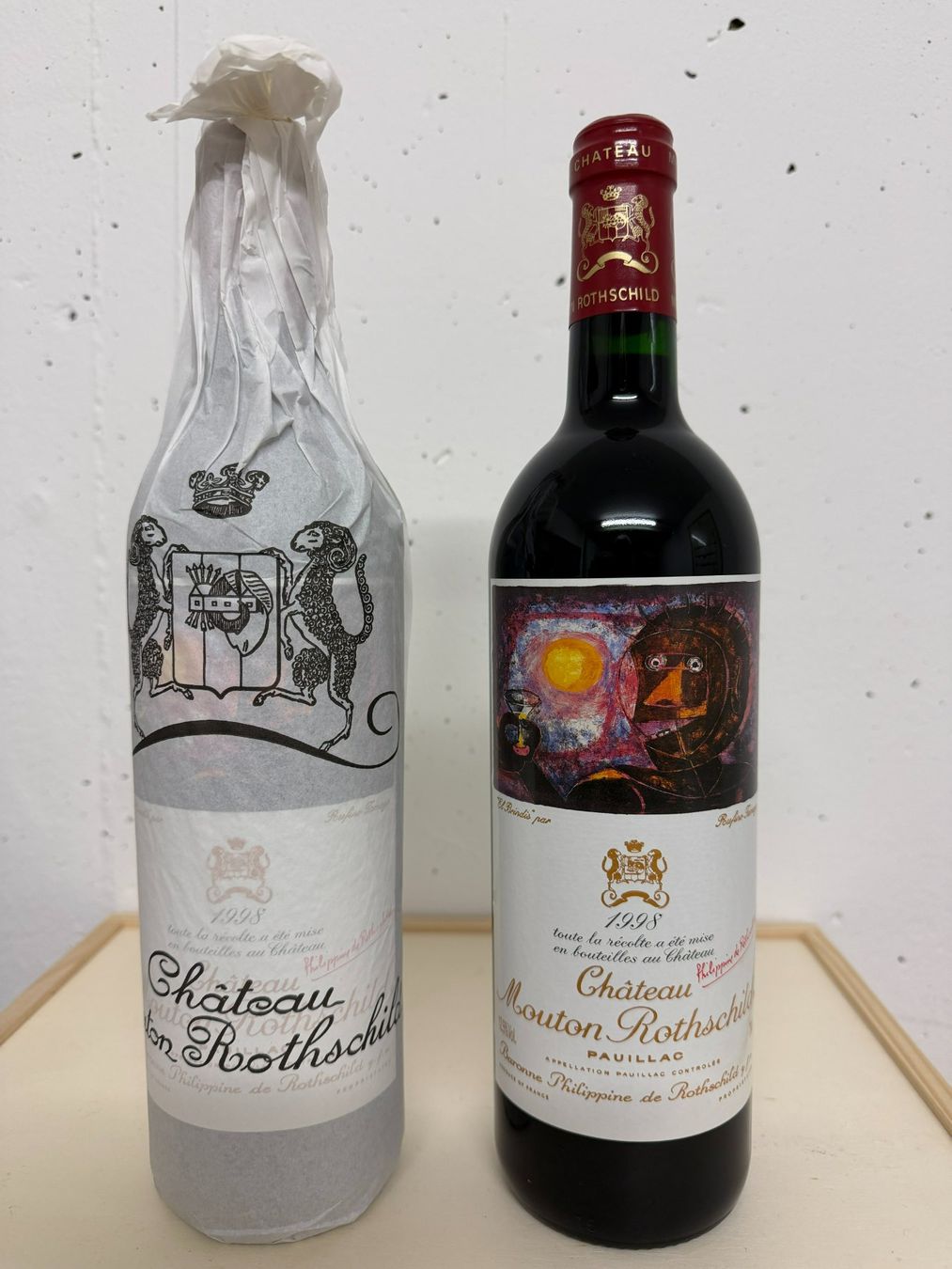 Vino: 2 Flaschen Mouton Rothschild 1998 – Nuovo (secondo la descrizione) da Bern venduto da Saturn1--0 1