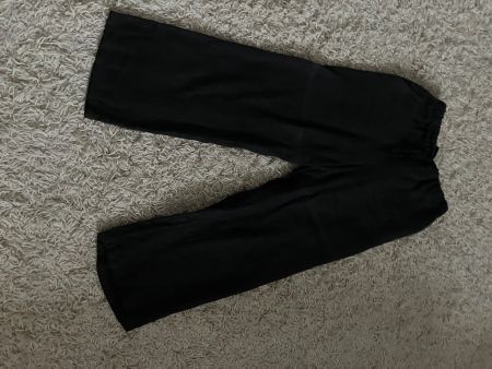 Schwarze luftige Stoffhose Gr. 38elegant bequem