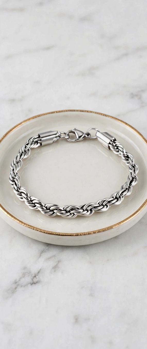 Bracciali & Braccialetti: Armband 4mm Edelstahl vergoldet – Nuovo e nell'imballaggio originale da Hemmental venduto da Aureumgold 2
