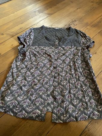 Bon A‘Parte Bluse mit kurzen Ärmeln, Gr 42