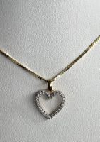 Goldkette mit Herzanhänger 18kt. Gelbgold