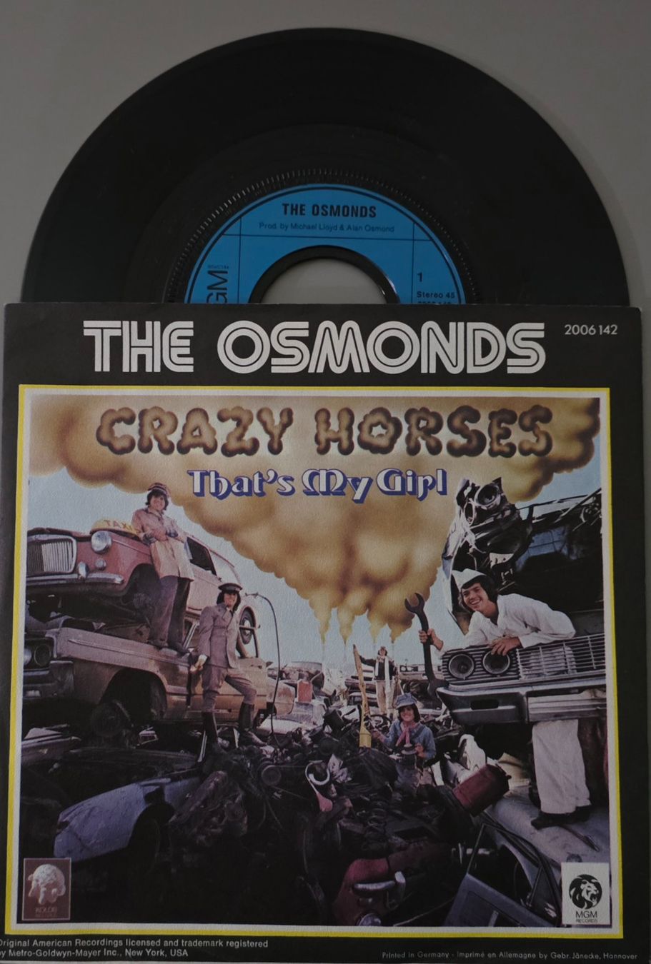 Dischi in vinile: The Osmonds Single – Crazy Horses – Usato da Root venduto da atelier22