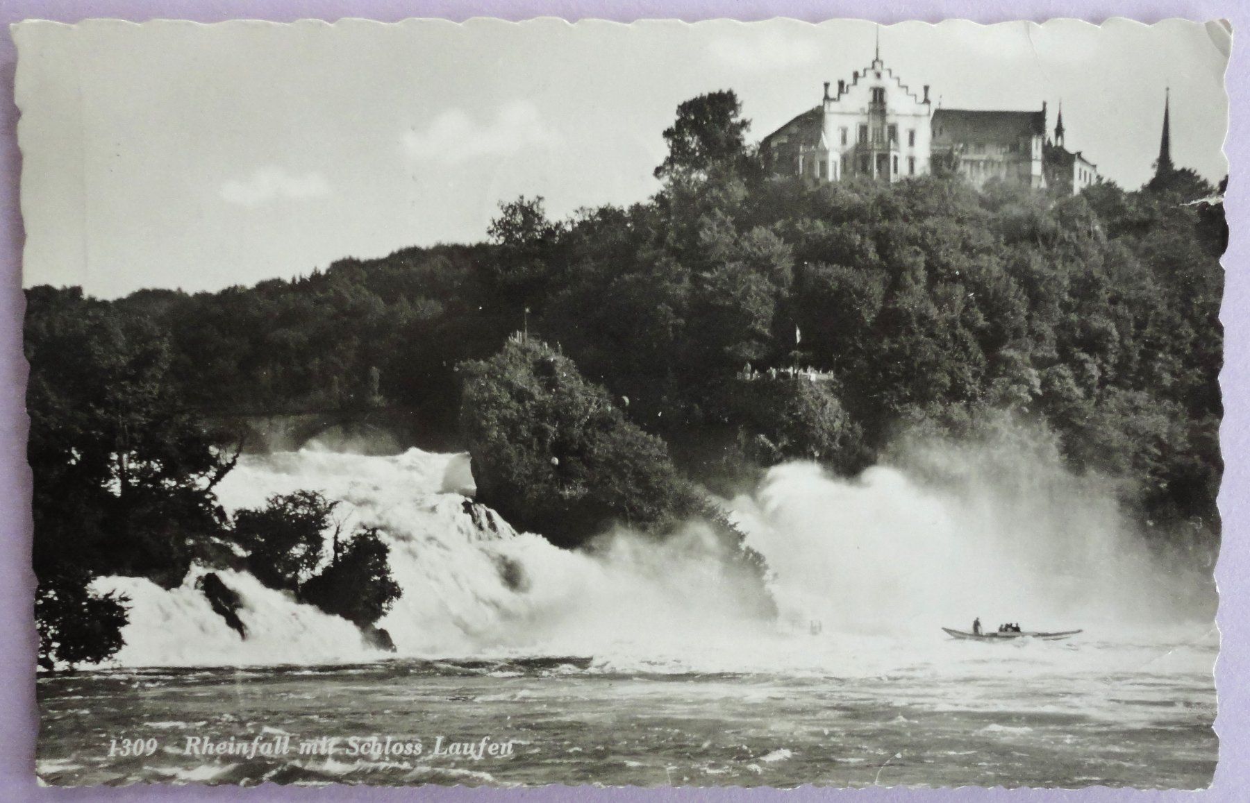 Cartes postales: Rheinfall mit Schloss Laufen – Défectueux à Fétigny par Billy2miny