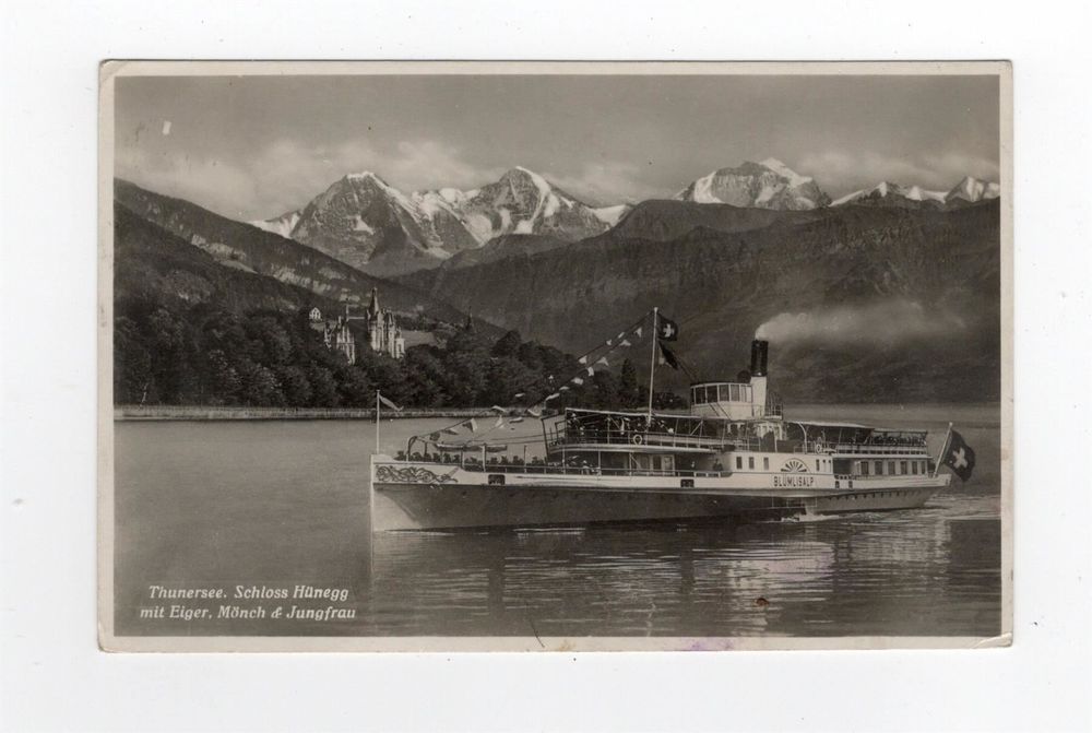 Thun Hünegg Thunersee Schiff 1935 Kaufen auf Ricardo