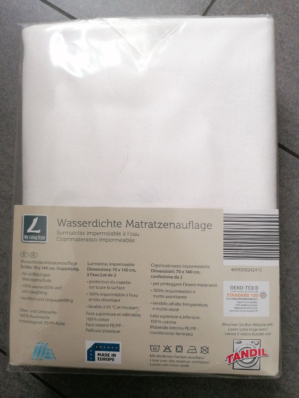 Materassi: Wasserdichte Matratzenauflage – Nuovo e nell'imballaggio originale da Huttwil venduto da happy-82 1