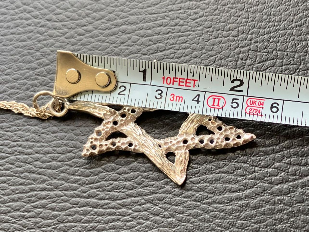 Catenine: Collier vintage étoile de David en argent 925, – Usato da Peseux venduto da CharmeCommerce 3