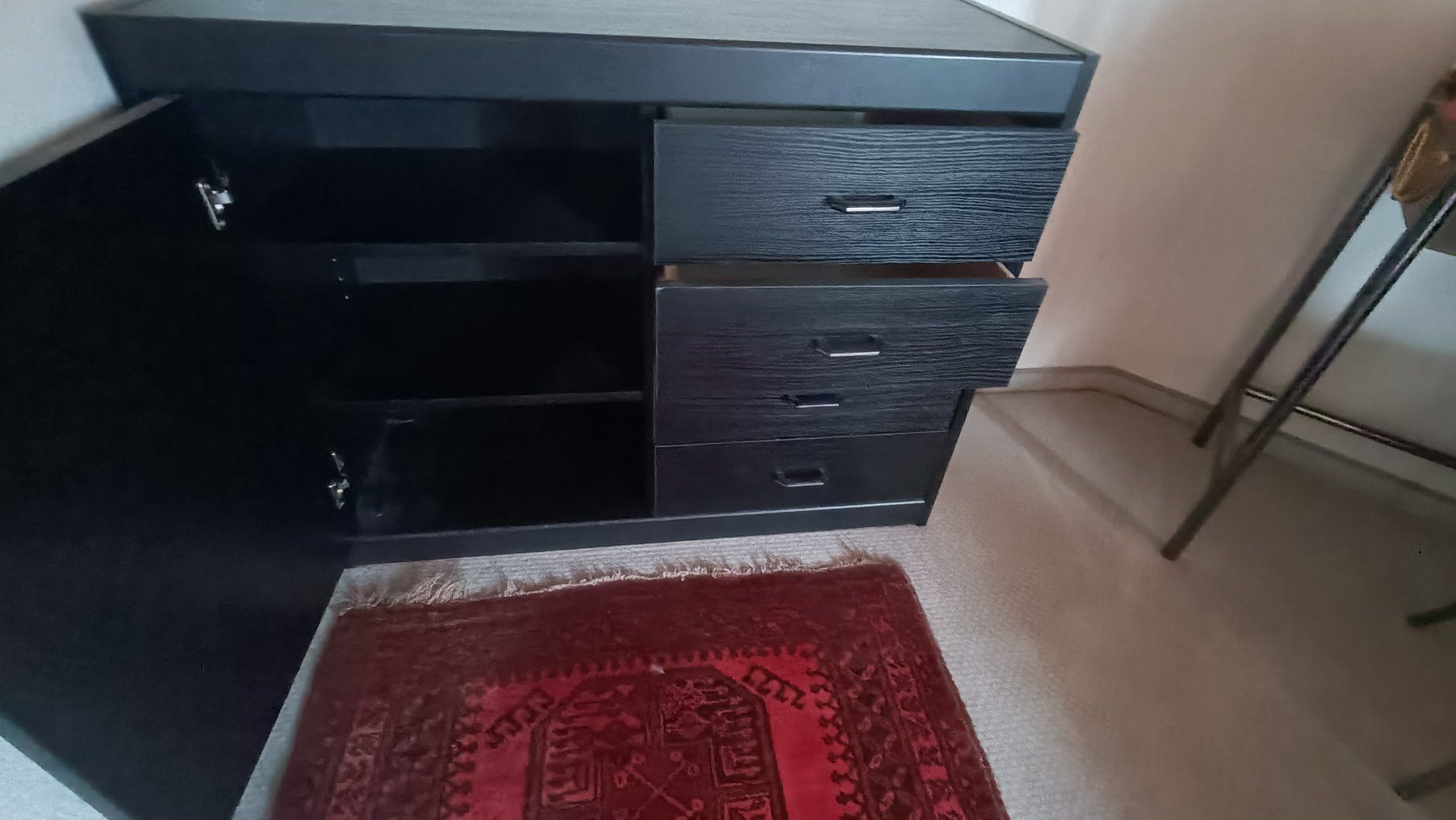 Kommoden: Sideboard schwarz mit vier Schubladen – Gebraucht aus Belp von selinez123 2