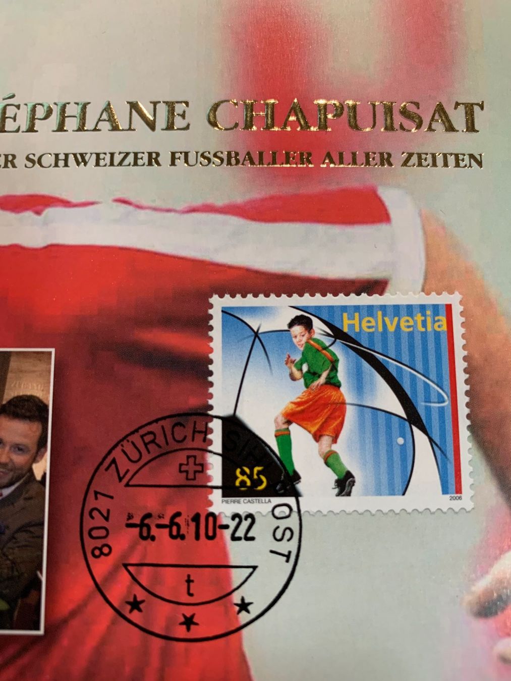Tous les timbres: Karte Séphane Chapuisat 2010************* – D'occasion à Ibach par lisch3 1