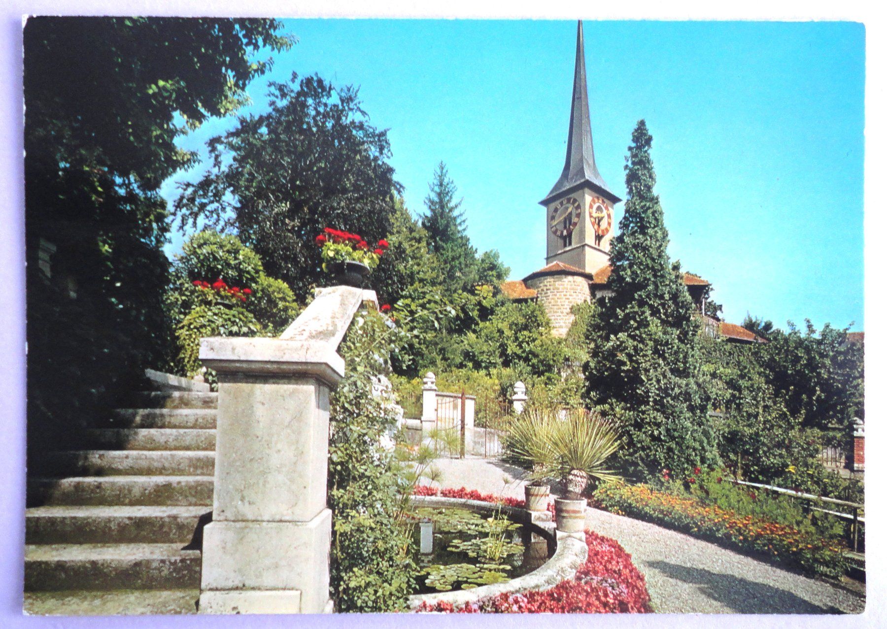 Cartoline postali: Burgdorf, Protestantische Kirche – Usato da Fétigny venduto da Billy2miny