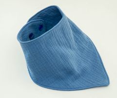 Dreieckstücher aus Musselin - Babyblau 0-24 M - NEU