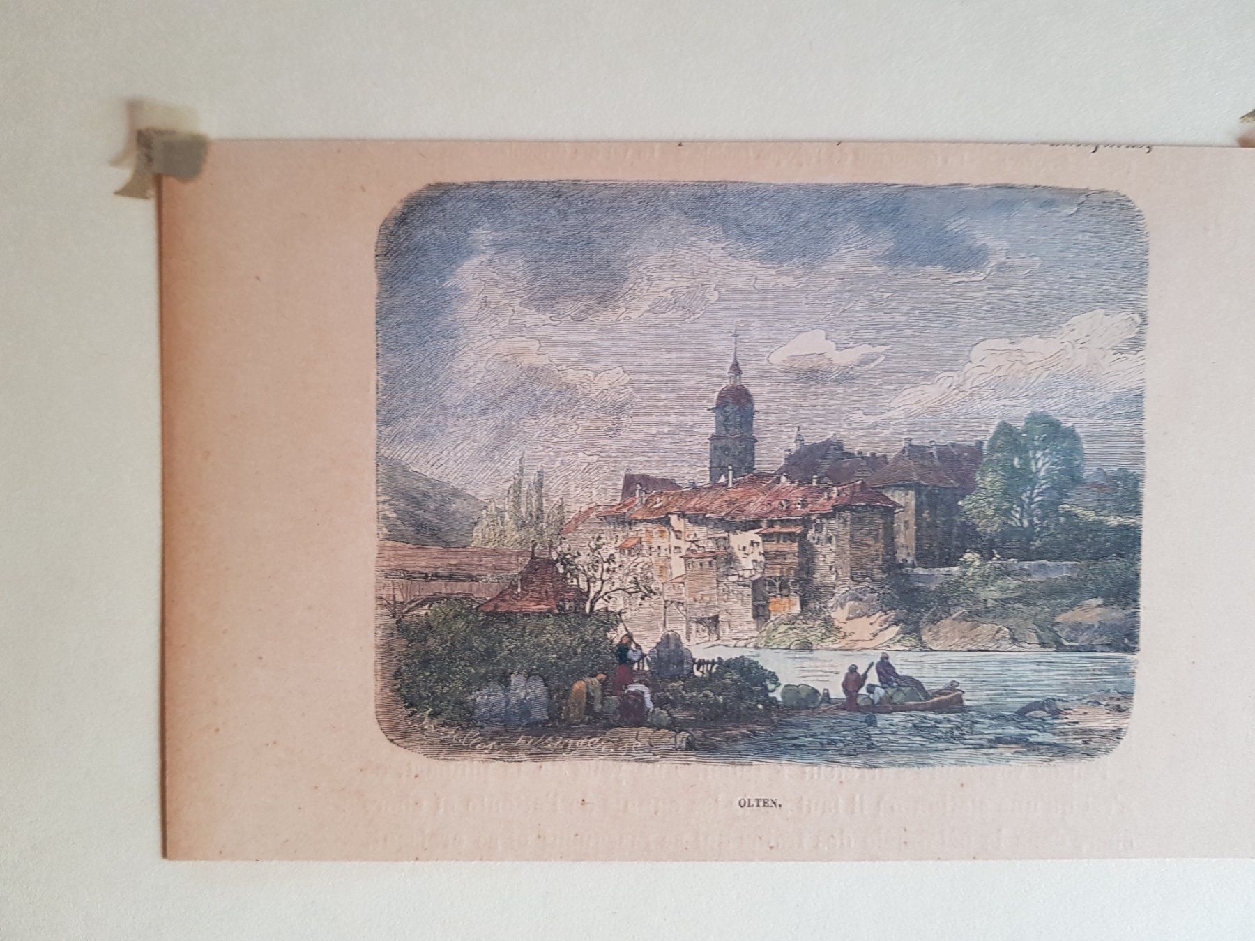 Incisioni: Stich Lithographie Olten aus einem Buch – Usato da Walterswil BE venduto da Lonitti 2