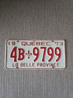 Vintage plaque Québec