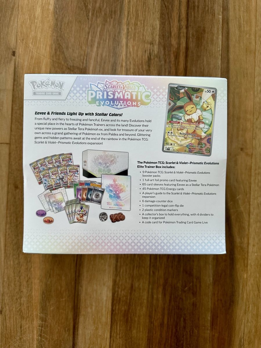 Pokémon Sammelbilder & Trading cards: Pokémon Prismatic Evolutions Elite Trainer Box – Neu und originalverpackt aus Wil SG von shinycardboard 1