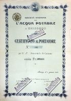 SA per l'Acqua Potabile in Brissago, Brissago - 1908