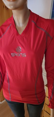SKINS Funktionsshirt rot Grösse XL für Mann oder Frau 