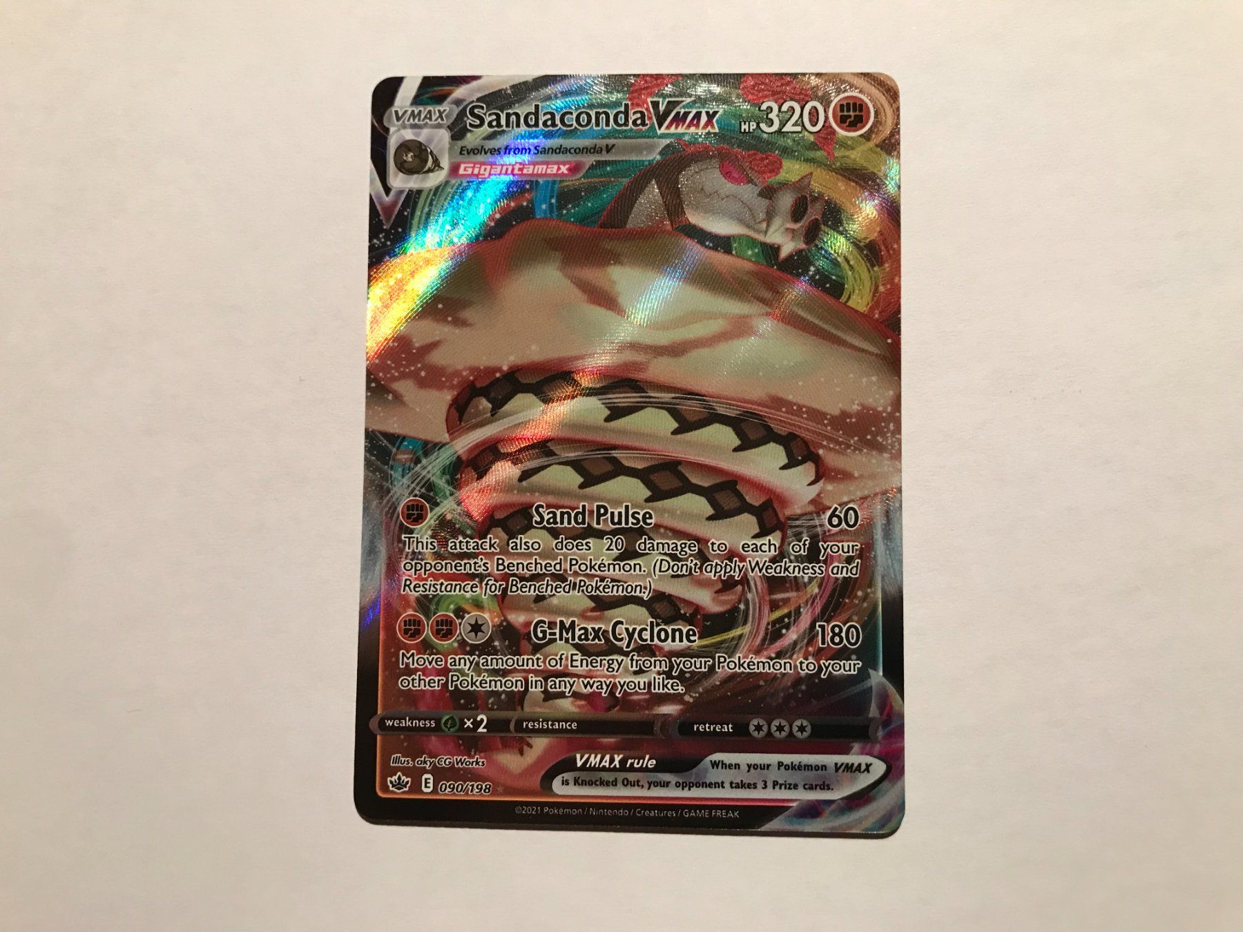 Pokémon Carte collezionabili: Sandaconda Vmax Chilling Reign EN – Usato da Hagendorn venduto da Pokecollectorch 1