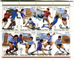 Block "Fussball". St. Vincent.