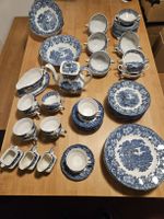 Enoch Wedgwood "Woodland" Geschirrservice, 70+ Teile, Blau