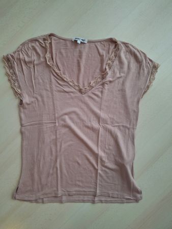 About You Shirt, zartrosa, Spitze, Grösse M