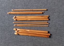 Häkelnadel aus Bambus (60stk)