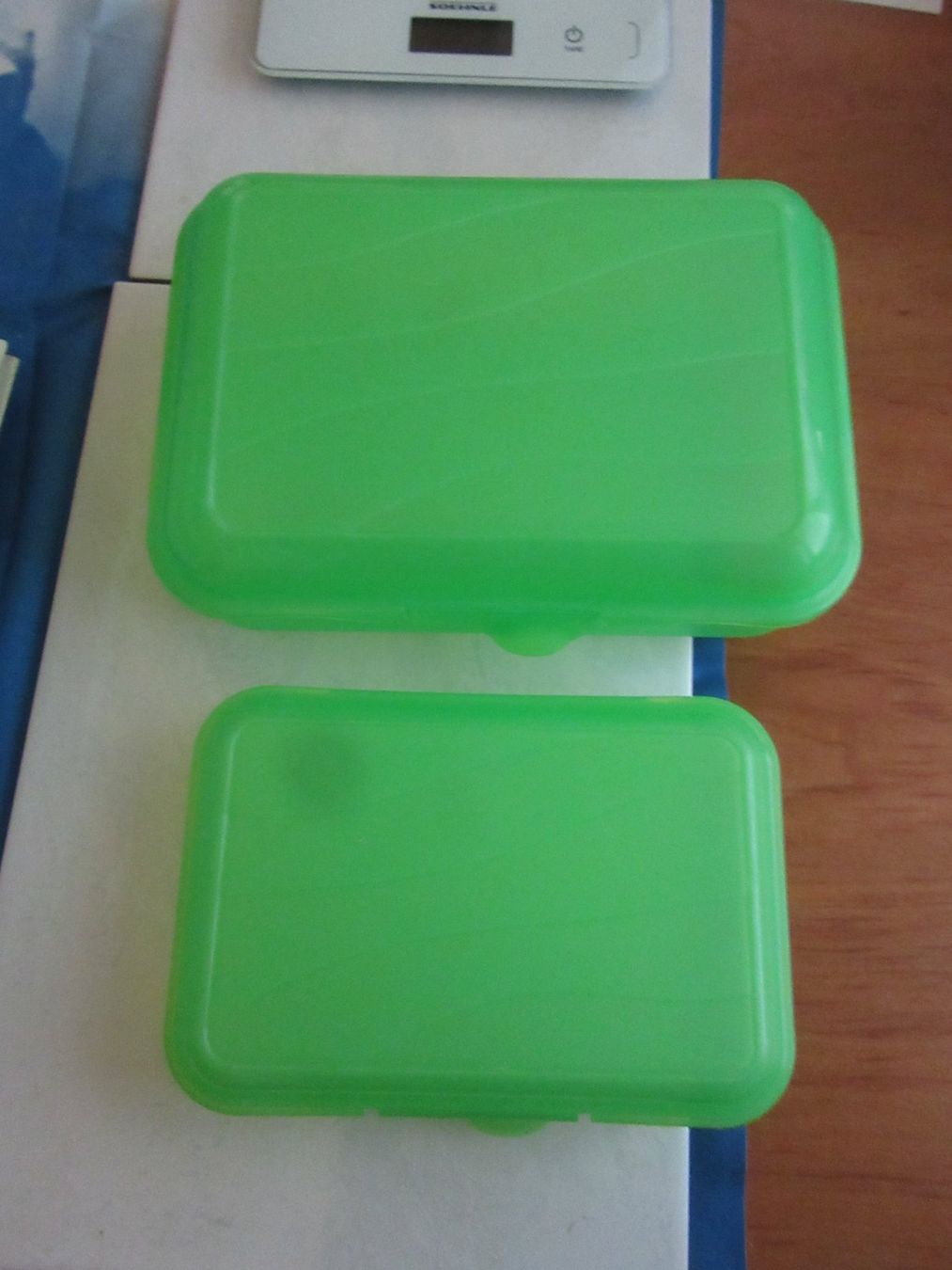 Contenitori & Simili: Lunchbox, eine grosse und eine kleine Box, grün, Plastik – Nuovo (secondo la descrizione) da Wattwil venduto da wampi