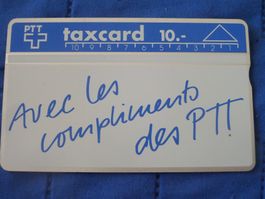 PTT Taxcard 10.00 CHF Sammlerkarte gebraucht</div>