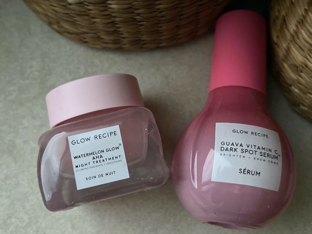 GLOW RECIPE Vitamin C Serum 30ml & AHA Watermelon 25ml, NEU Kaufen