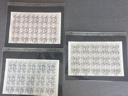 CH Briefmarken Bogen Ausgabetag Volksbräuche Erbschaft