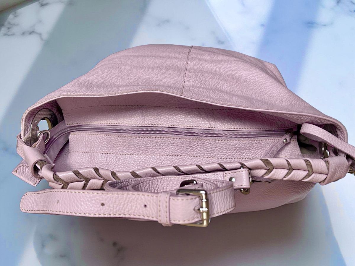 Borse: Echt Ledertasche Lavendel Marke Nicoli – Usato da St. Gallen venduto da Mokki2014 2