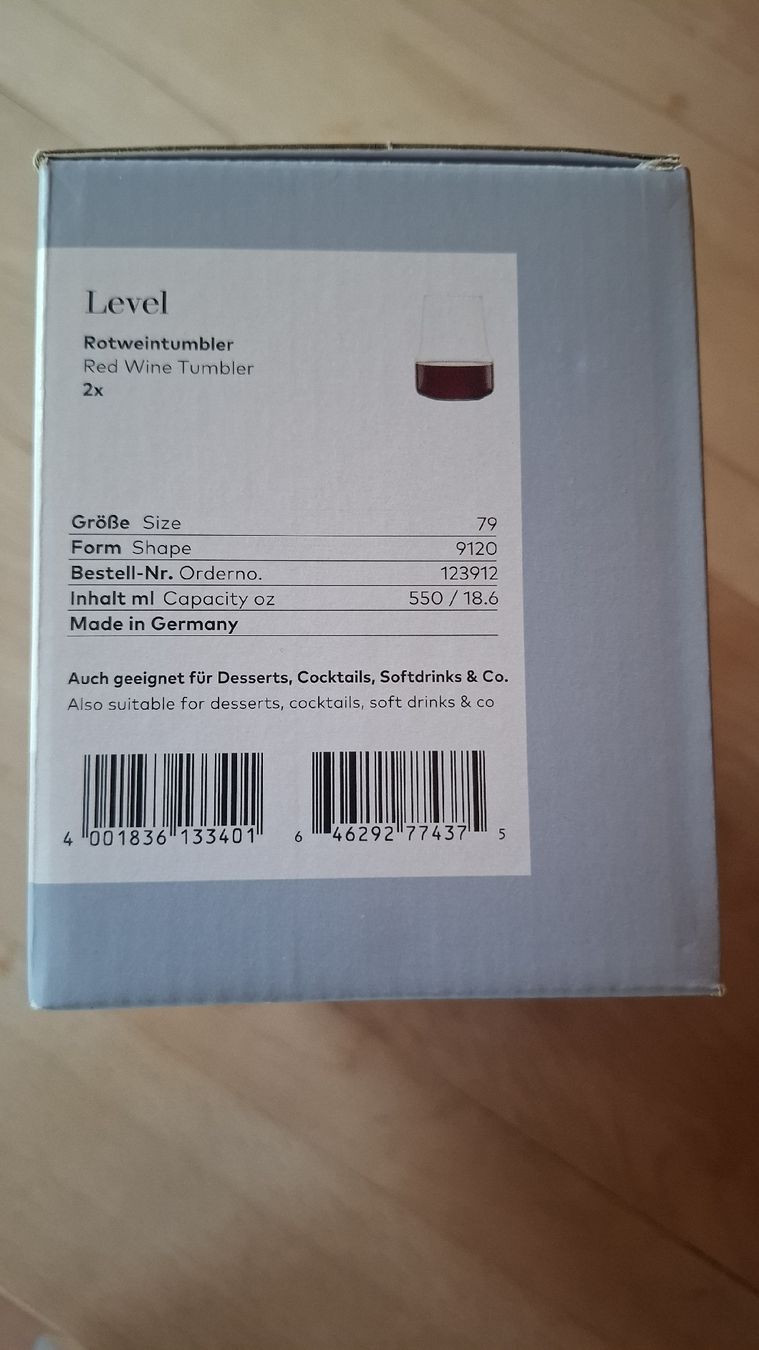 Bicchieri: Zwiesel Glas Rotweintumbler 4er Set – Usato da Ebnat-Kappel venduto da Aibur 2