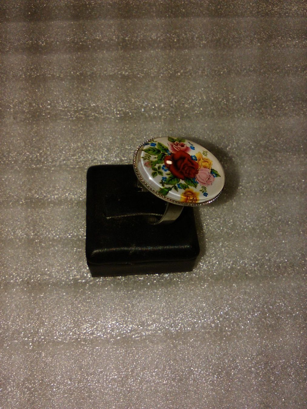 Anelli: ring edelsthal,,,mit blumen,,,glanzig – Nuovo (secondo la descrizione) da Basel venduto da bijoutrie_4 1