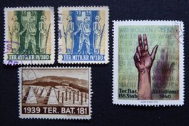 (m956) Territorial-Truppen 364/1 + 366/1 + 367/1 + 388/1 ʘ