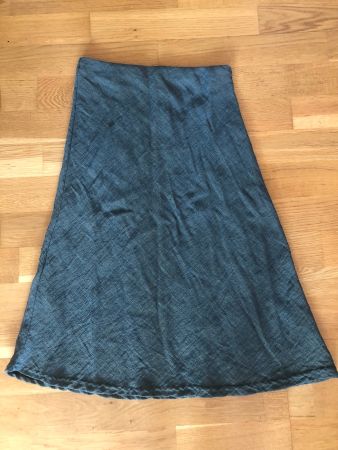 Rectangle blanc Paris Jupe Viskose Lurex grün XS 34
