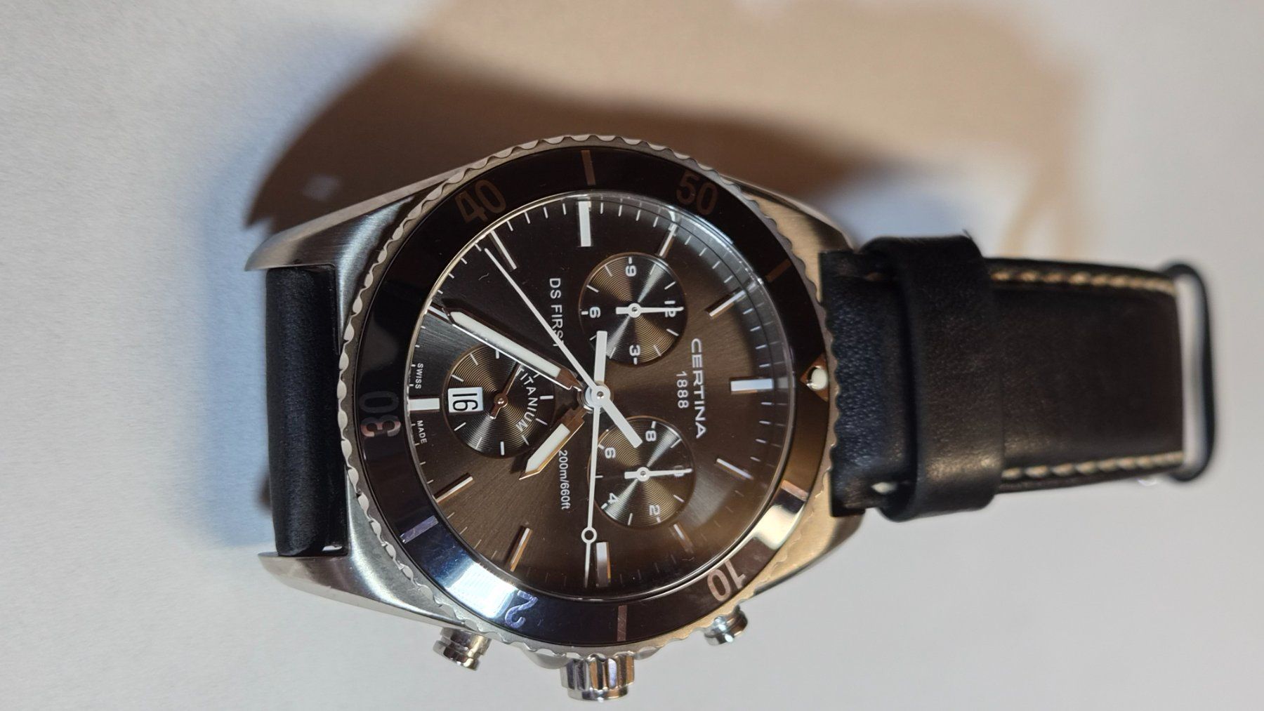 Certina Uhren: Certina DS First Titanium Chrono Uhr . – Gebraucht aus Madiswil von Willys4 4