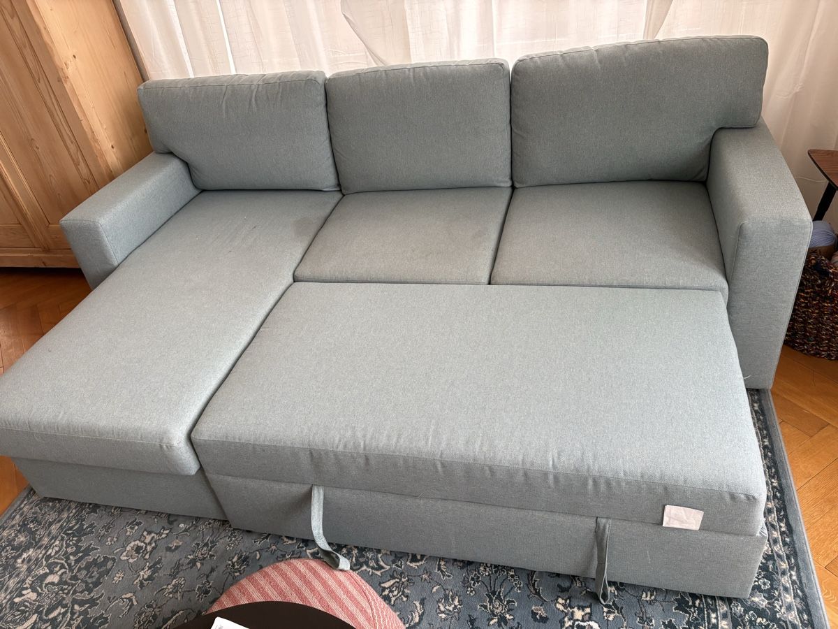 Divani: Ikea Ausziehsofa Barslöv grautürkis – Usato da St. Gallen venduto da KatieEugster 4