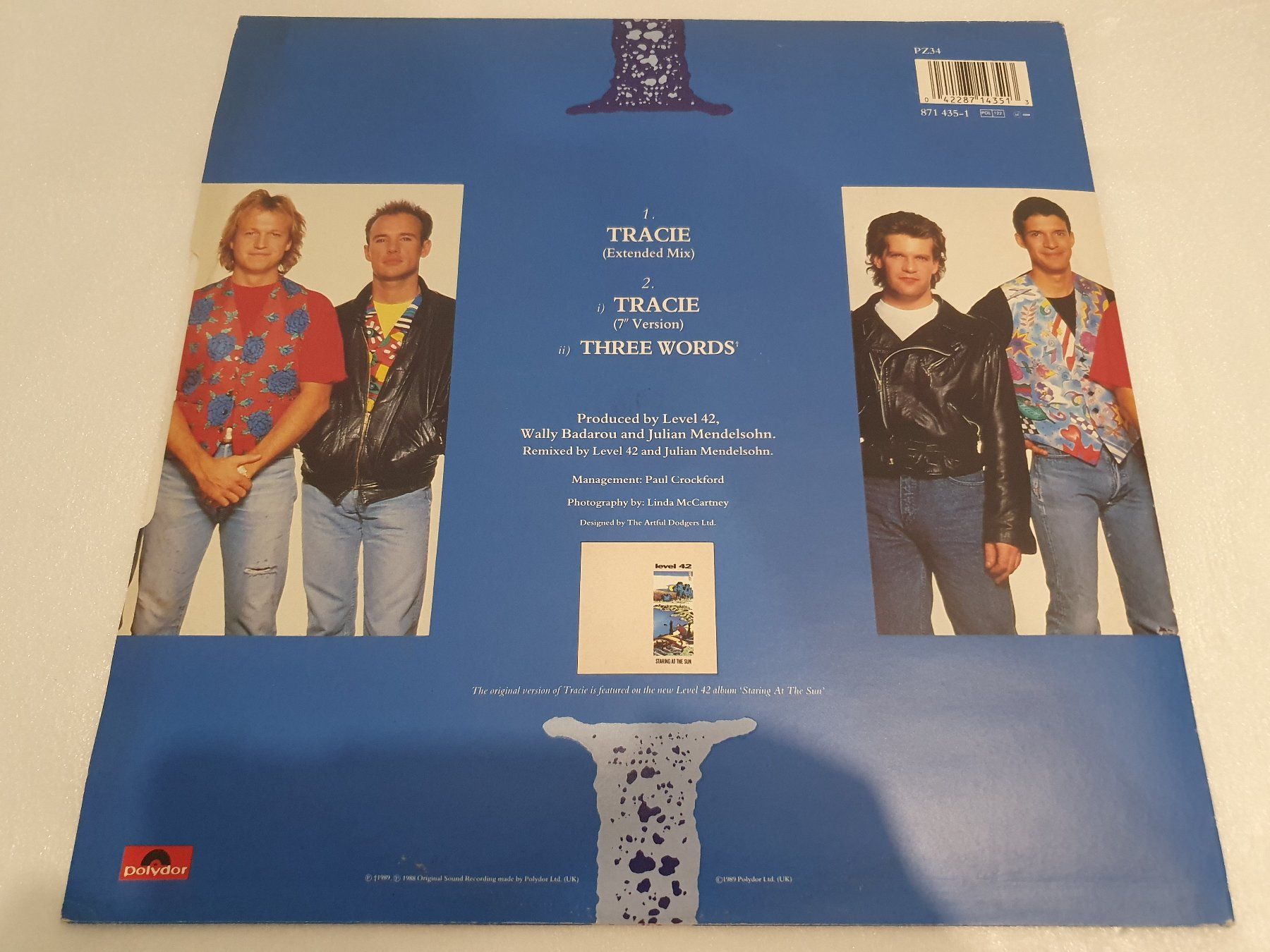 Schallplatten: Level 42 – Tracie (Single, Synth-pop) – Gebraucht aus Uster von Vinyl-Leidenschaft 1