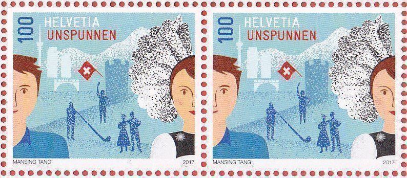 Tutti i francobolli: 2017  Unspunnen  Päärli  ** Postfrisch  ** – Nuovo (secondo la descrizione) da Adliswil venduto da Aenti
