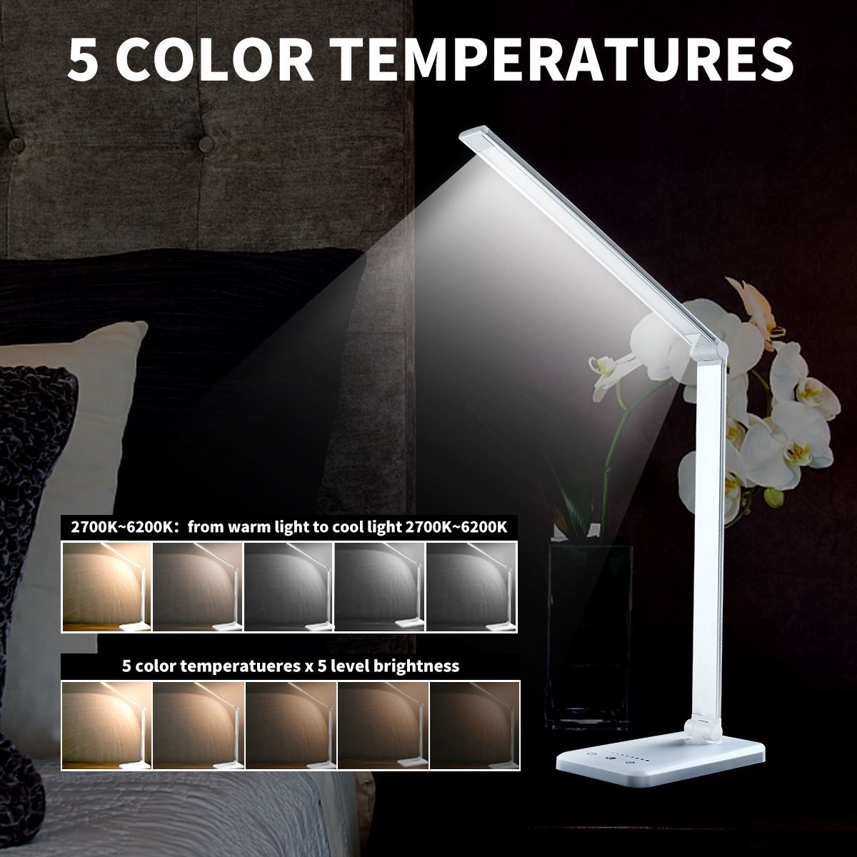 Lampade: Tischleuchte LED Nachttischlampe 5 Farb – Nuovo (secondo la descrizione) da Thun venduto da 365buy 2