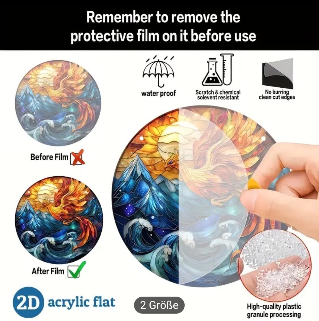 Poster & Bilder: Fensterbild Acryl Phönix 15cm – Neu und originalverpackt aus Walenstadt von emynmuil1 3